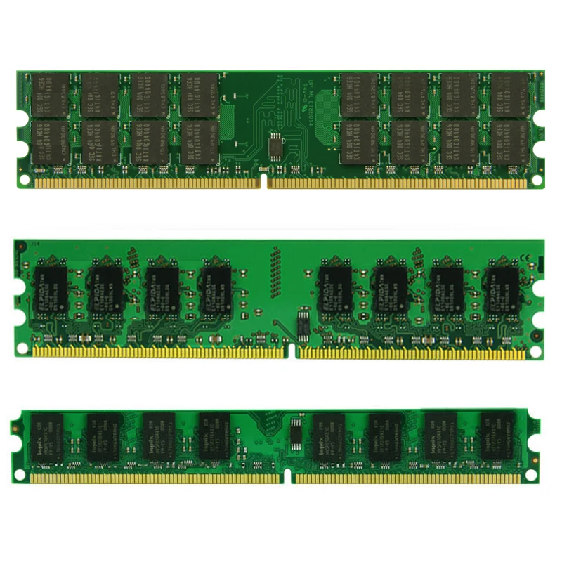 KingJaPa DDR2 800 PC2-6400 PC2 6400 5300 4200 1 Гб 2 ГБ 4 ГБ для рабочего стола, Оперативная память памяти совместимы с DDR2 800 МГц 667/533 МГц