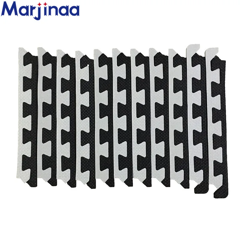 

EVA New Black&White edges FOR FOAM MATS edge random color Exercise GYM Puzzle Soft Floor Kids Play Room