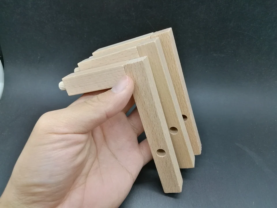 12*7*1,5 см необычный 3D держатель из бука деревянный цвет простой дизайн модель игрушки