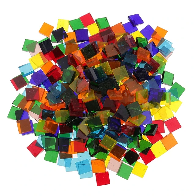 Stained Glass Tiles for Mosaic Crafts, Glass Pieces, Random Shapes, 100g,  Craft Supplies, Glass for Crafts, UK Supplier, Arts and Crafts 