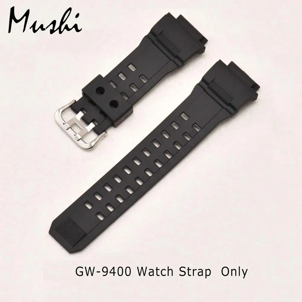 MS силиконовый резиновый ремешок для часов Casio GW-9400, черный мужской спортивный чехол для часов с металлической пряжкой для дайвинга - Цвет ремешка: Watch Strap