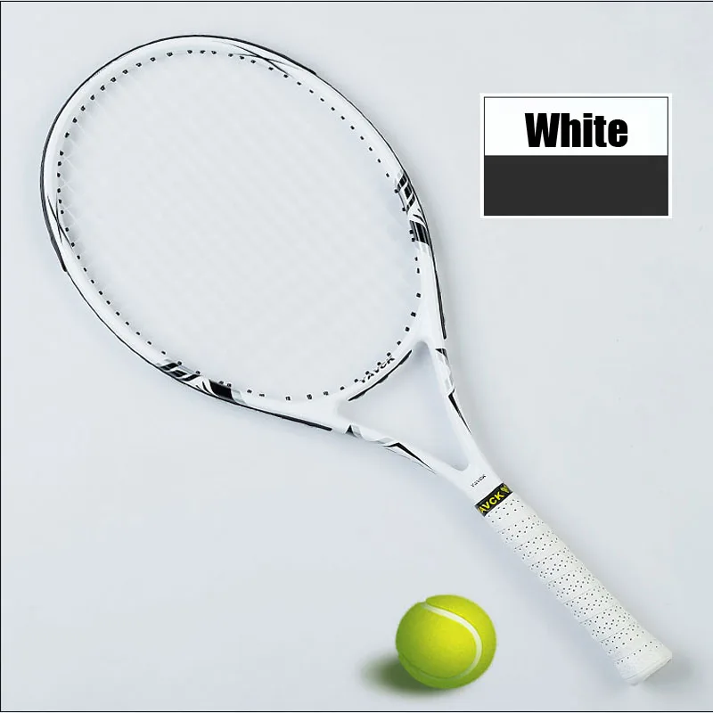 الكربون الألياف تنس مضرب الرجال راكيت تنس مع موتر حقيبة قبضة حجم 4 1/4 Raqueta تنيس Padel مضرب Masculino تنيس الكربون