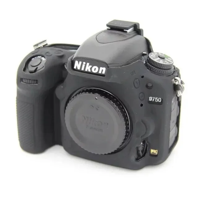 Красивая видеокамера для Nikon D750, силиконовый чехол, резиновый чехол для камеры, защитный чехол для тела, камуфляж, черный, красный, желтый