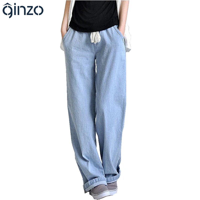 Wide Leg Pants Female High Waist Ankle Length Trousers