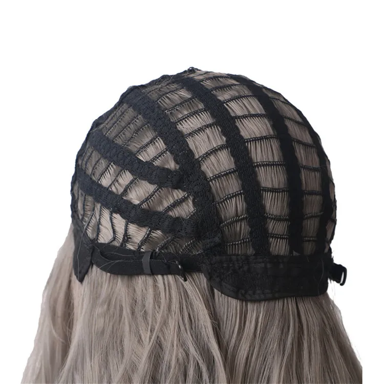 WoodFestival черный до серый Ombre синтетический парик с челкой термостойкие длинные волнистые косплей парики для женщин