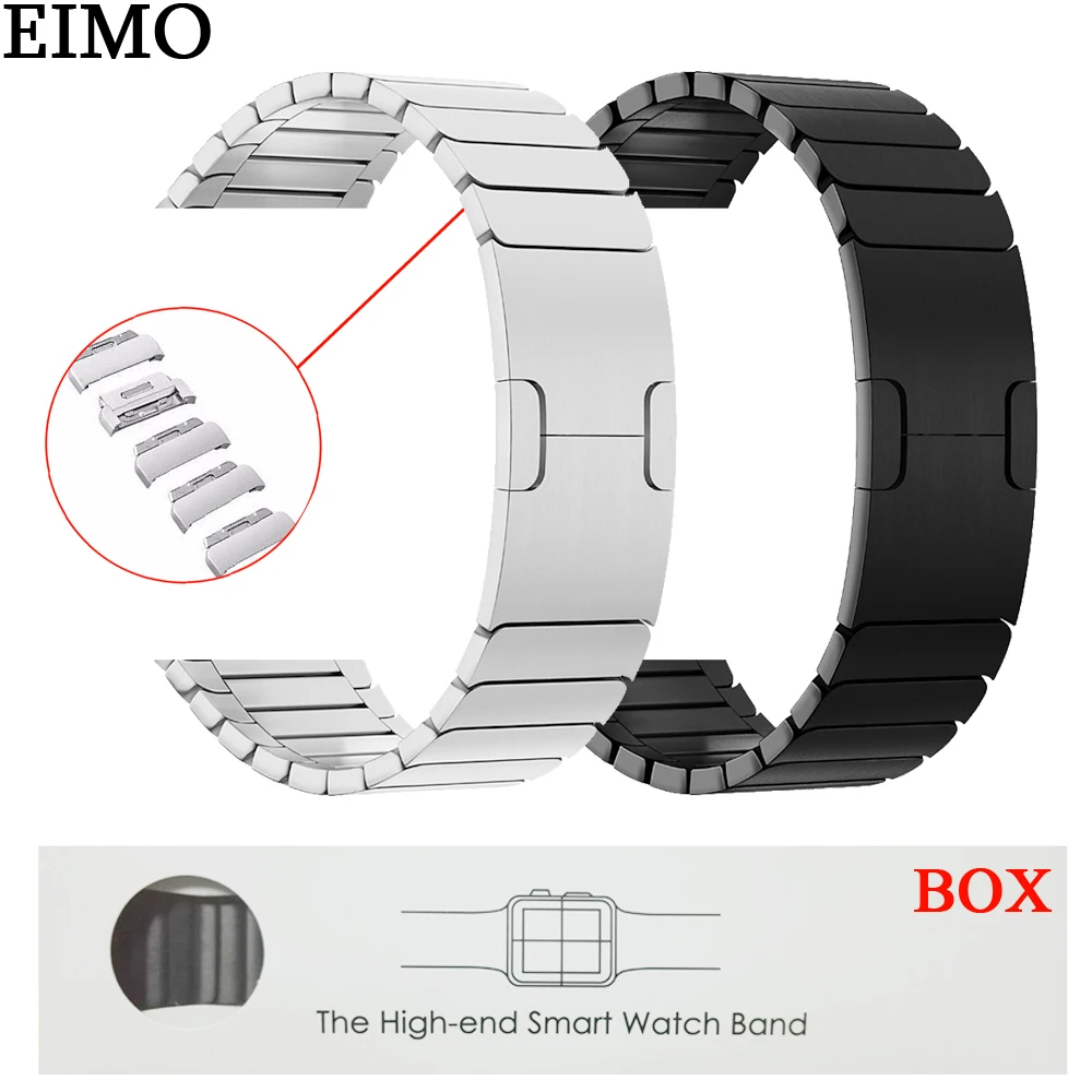 

EIMO Link Bracelet for Apple Watch Band Strap 4 3 42mm 44mm iwatch band 38mm 40mm Stainless Steel Wristband watch accessories