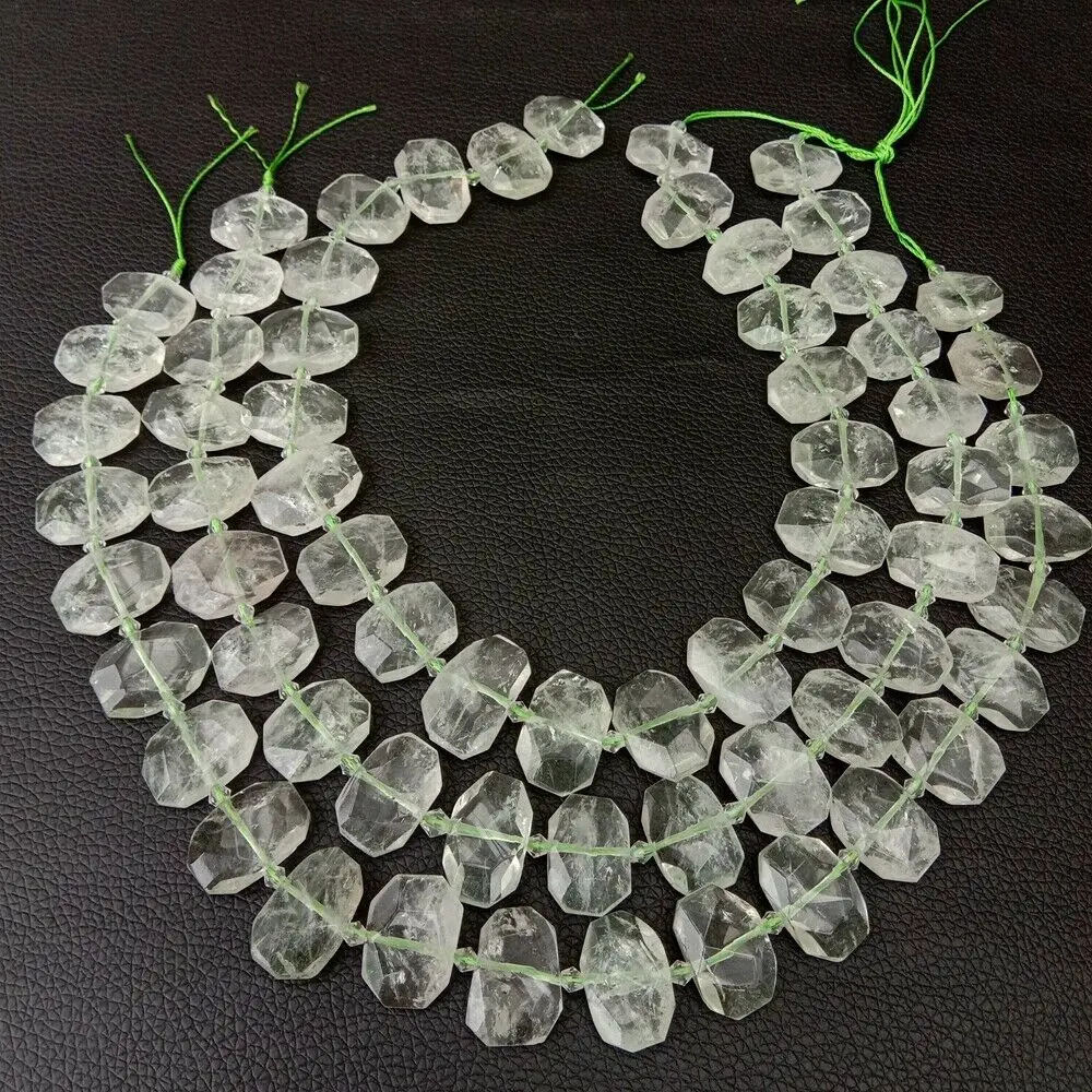 

SE11398 Faceted Prasiolite Green Ametyst Cushion Rectangle Rectangular 15