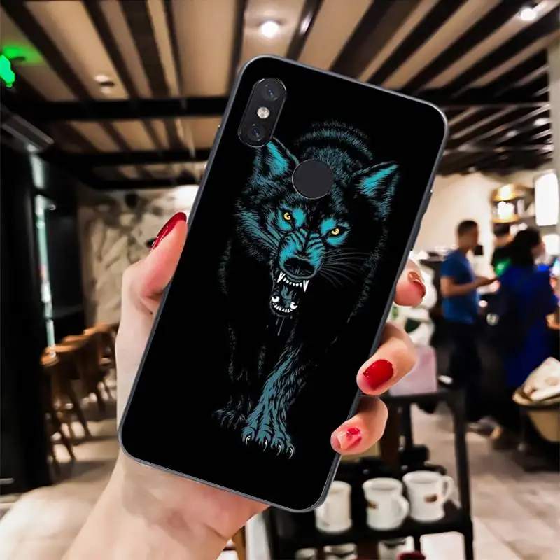 angry Animal wolf Face Pattern