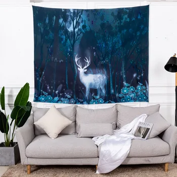 

Sika Deer Tapestry Background Cloth Bedroom Wall Decoration Cloth Beach Towel Shawl Yoga Mat Bedding Indian Wall Decor Tapestry