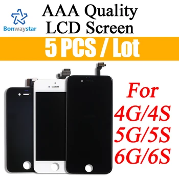 

Bonwaystar Capacitive screen For iphone 5s display 4s 5 6 6s Lcd kit wholesale price 4" Screen for iphone 6 960x640 5Pcs/lot