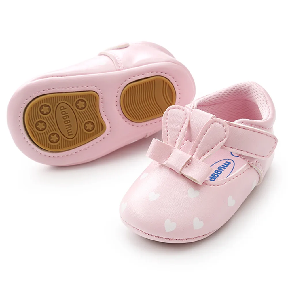 Детская обувь для маленьких девочек; для маленьких девочек с заячьими ушками Мода для детей ясельного возраста, для тех, кто только начинает ходить, детская обувь kız bebek ayakkabı3. 84