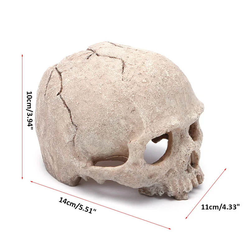 1 шт. Смола жуткий череп украшение аквариума Isla De Pascua Akvaryum Dekor Аквариум Камень Земля% 328/310