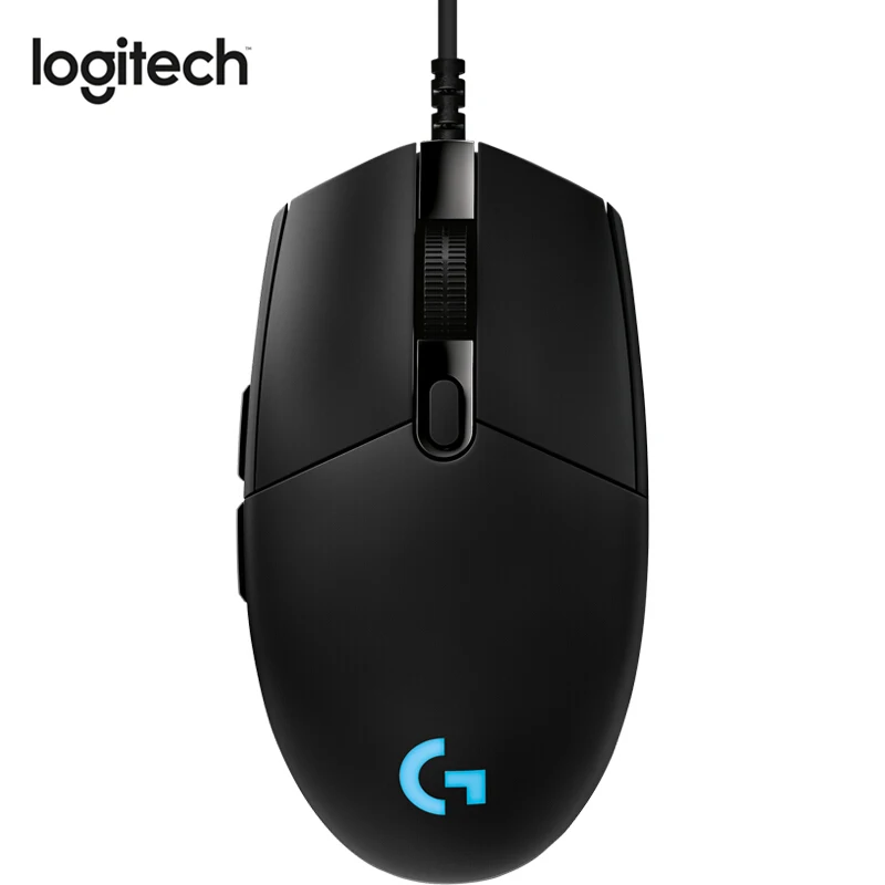 Профессиональная игровая мышь logitech G Pro для электронных видов спорта, проводная мышь с героем 16K RGB для геймеров, использующих мышь