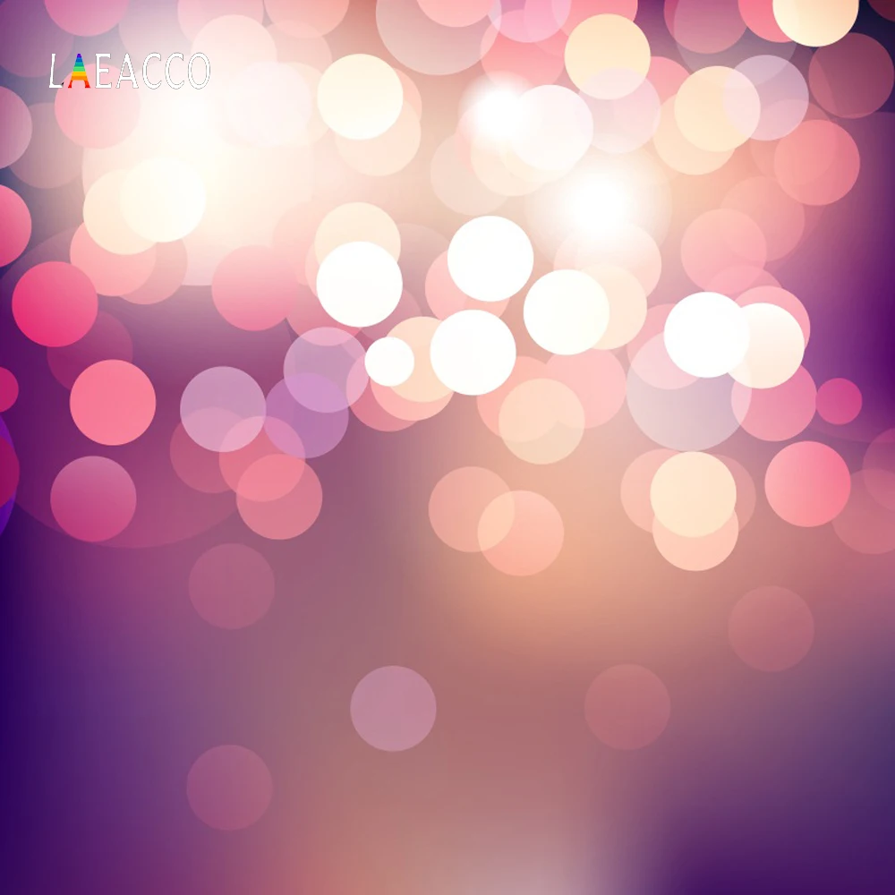 

Laeacco Glitter Polka Dots Light Bokeh Baby Portrait Photography Backgrounds Customized Photographic Backdrops For Photo Studio