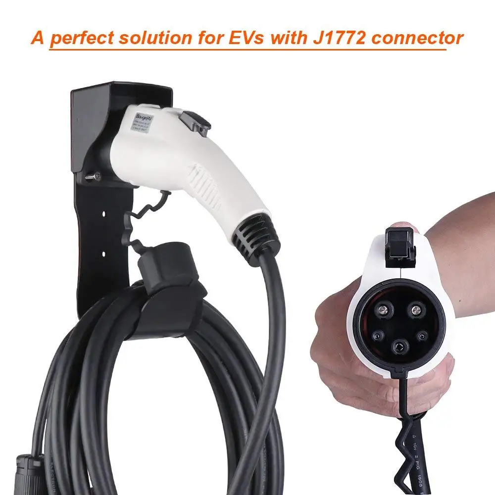 Держатель зарядного устройства EV для SAE J1772 EVSE настенный разъем электромобиля