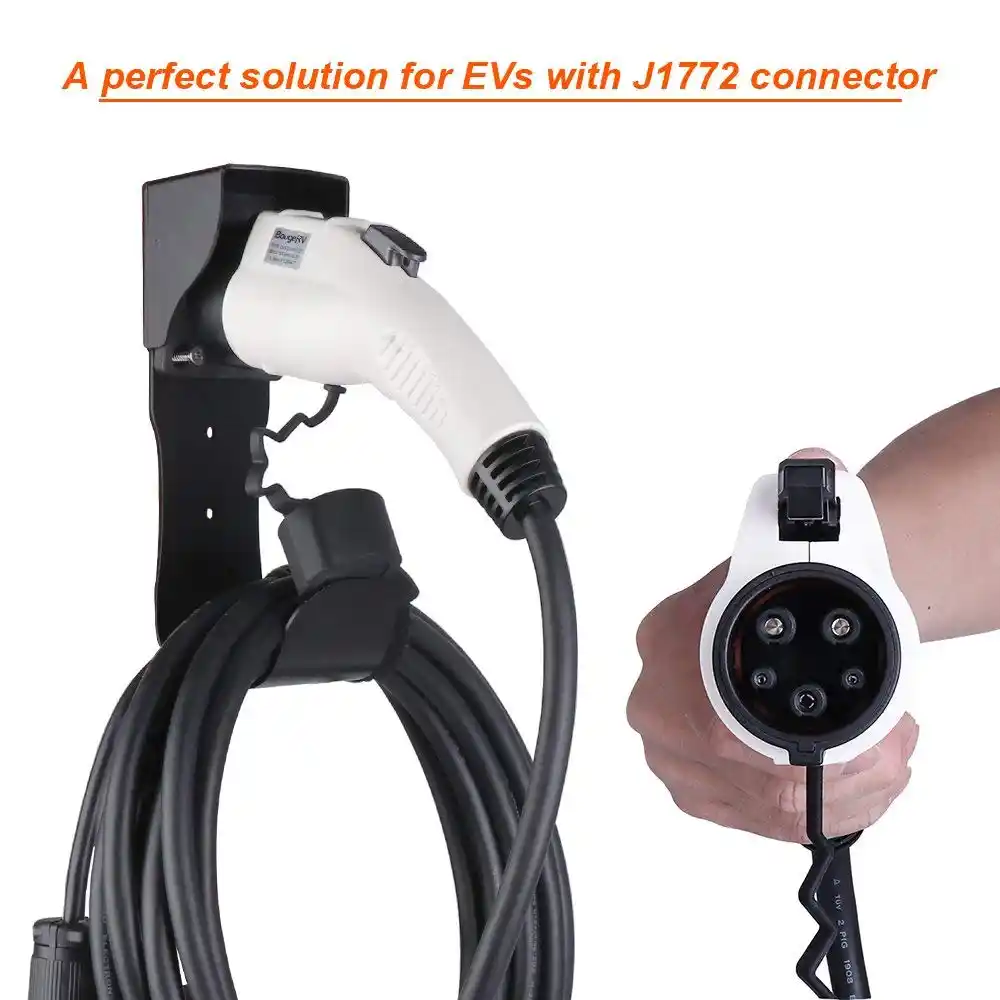 Soporte De Cargador Ev Para Sae J1772 Evse Conector De Montaje En