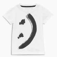 2017 new summer baby boy clothes short sleeve O-neck t shirt 100% Cotton cartoon smile printing brand tee tops toddler tshirt