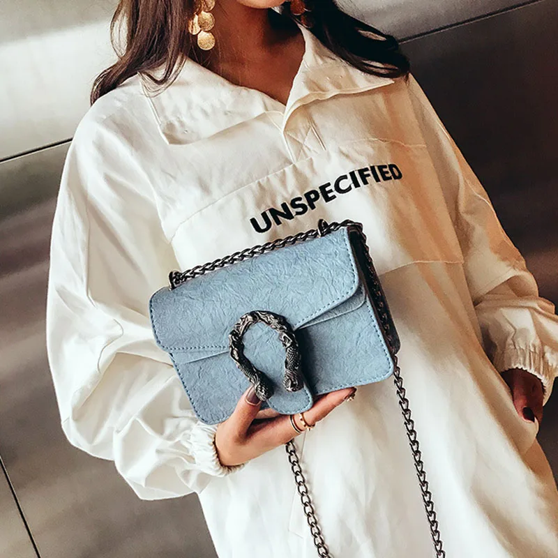 Women Fashion Design Chains Shoulder Bag Luxury PU Leather Female Mini Handbag Holiday Shopping Ladies Flap Crossbody SS3494 (18)