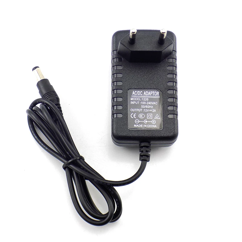 Gakaki 12V 2A 2000mA US EU Plug 100-240V преобразователь переменного тока в постоянный, Мощность адаптер питания Зарядное устройство зарядный адаптер для Светодиодные ленты Выключатель лампы