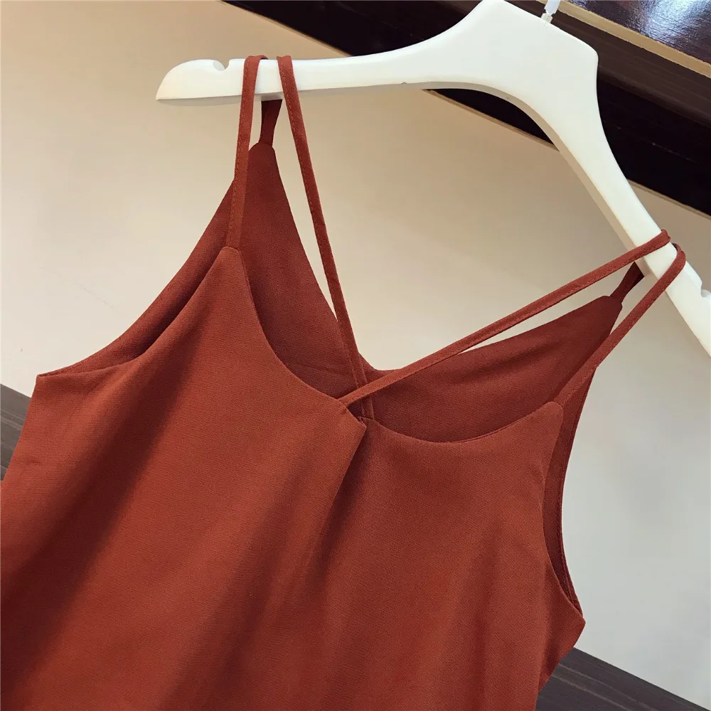 2018-Holiday-Wind-Bohe-Skirts-Suit-Women-Summer-Sexy-Suspender-Vest-Top-High-Waist-Split-Fork (3)