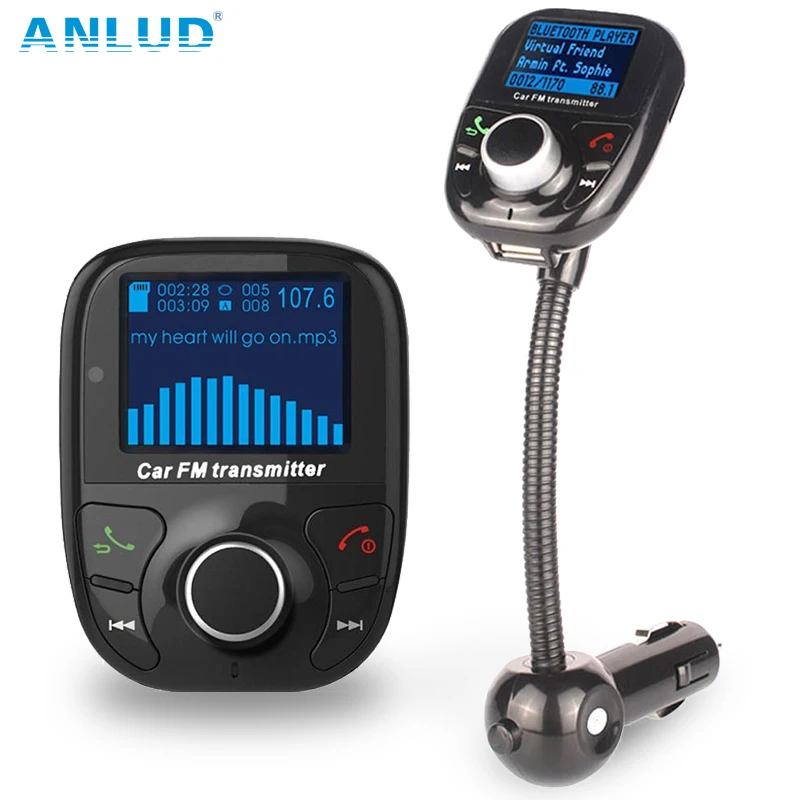 Hands Free Bluetooth Kit Car FM Transmitter Modulator With Car MP3 Player USB SD Card Wireless Handsfree Car Accessories