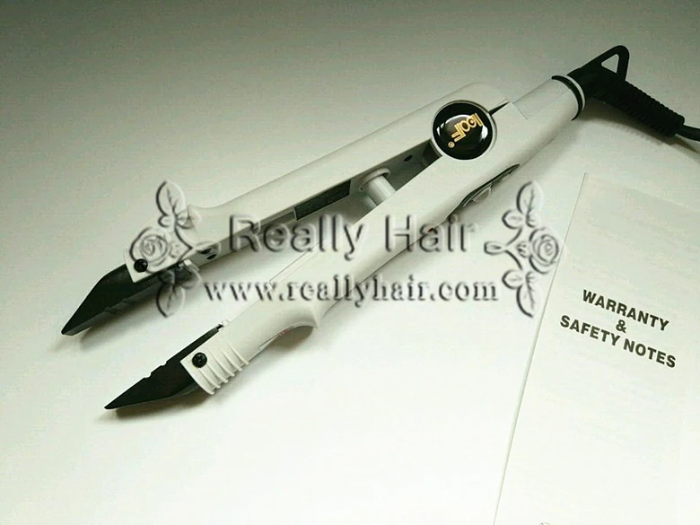 

White LOOF Hair Extension Fusion Iron L-611-Control Hair Extension B type