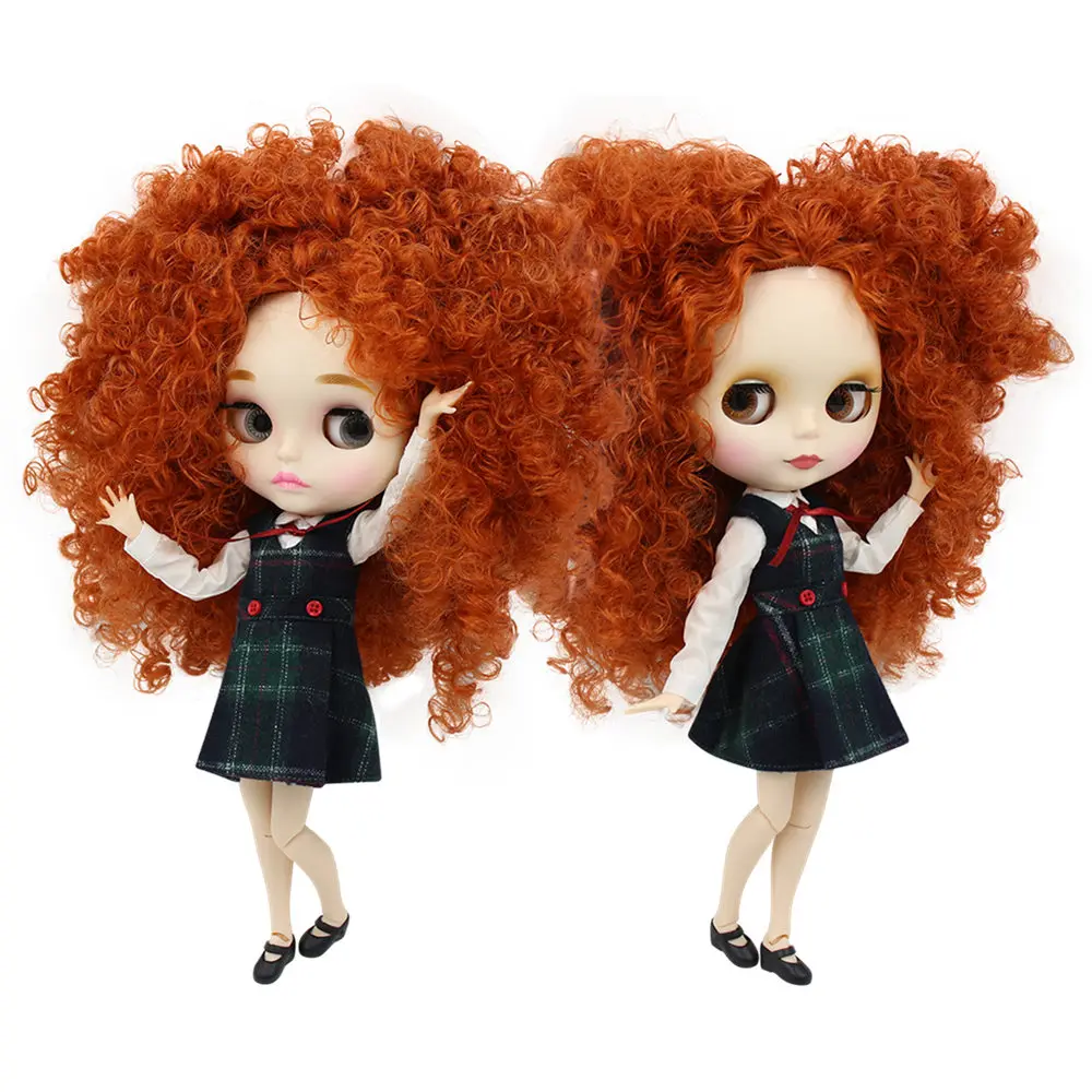 Ледяной DBS Blyth кукла 30 см bjd игрушка 1/6 коричневый волос совместное тело белая кожа матовое лицо афро волосы Обнаженная кукла Ледяной DBS Blyth кукла 30 см bjd игрушка 1/6 коричневый волос совместное тело белая кожа матовое лицо афро волосы Обнаженная кукла