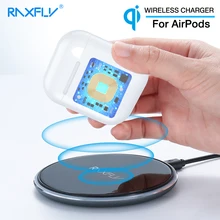 Беспроводное зарядное устройство RAXFLY чехол для Air pods Qi Стандартный беспроводной зарядный приемник чехол для Air pods портативное беспроводное зарядное устройство