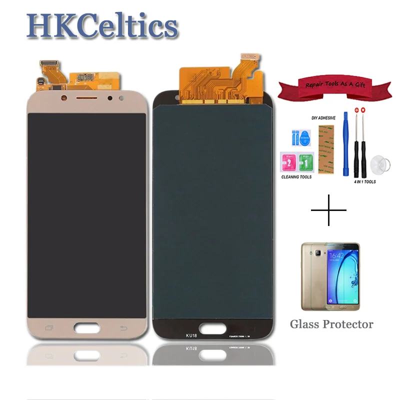 100 Tested oled Display For Samsung Galaxy J7 Pro 2017 J730 J730F LCD Screen Display Touch