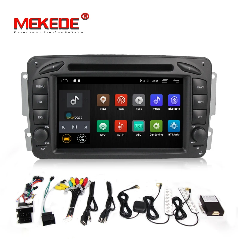 MEKEDE M518 Android7.1 автомобильный магнитофон gps dvd-плеер для Benz W209 W203 W463 Viano W639 Vito поддержка 4G wifi BT