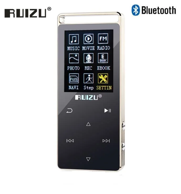 Оригинальный Bluetooth MP4 плеер RUIZU D01 8 ГБ сенсорный экран 1 дюйма диктофон FM