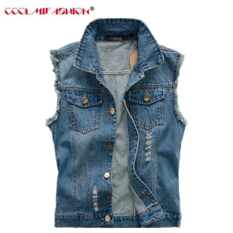 jeans vest men