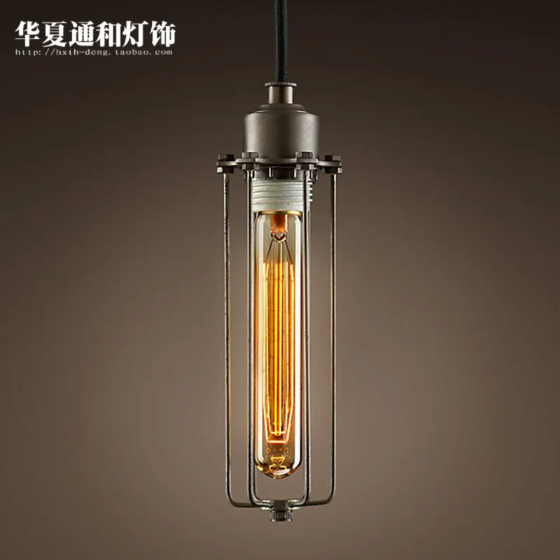 

American country lamp retro industrial style creative personality coffee restaurant hotel bar single head pendant lights