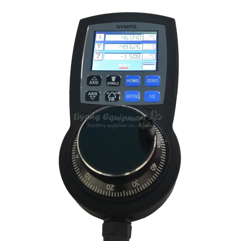 

CNC 6 Axis Handwheel Mach3 MPG Pendant Manual Pulse Generator NVMPG hand wheel serial communication with LCD display