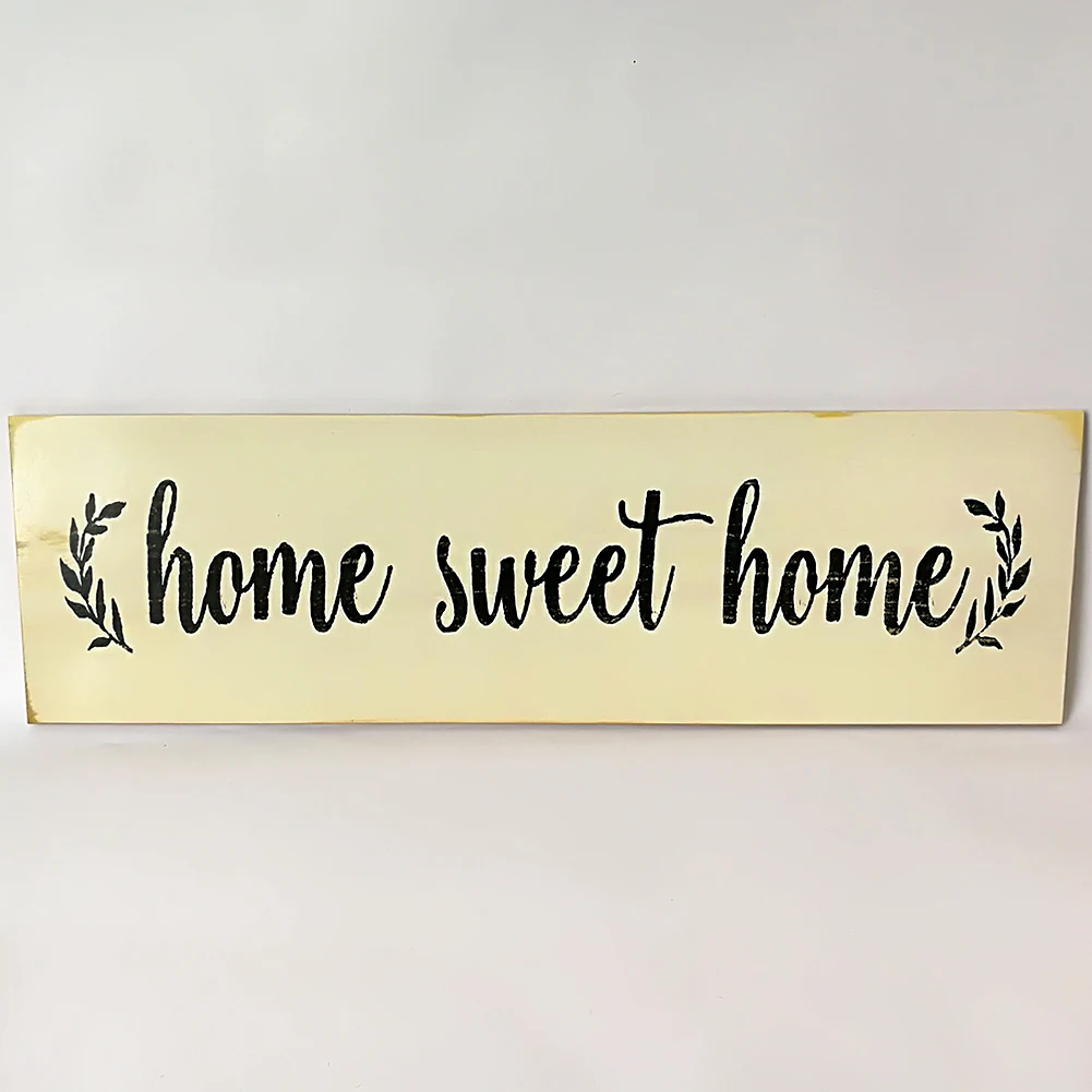 

Fashion Rustic Primitive Wood Sign "Home Sweet Home" Country Farmhouse Home Decoration