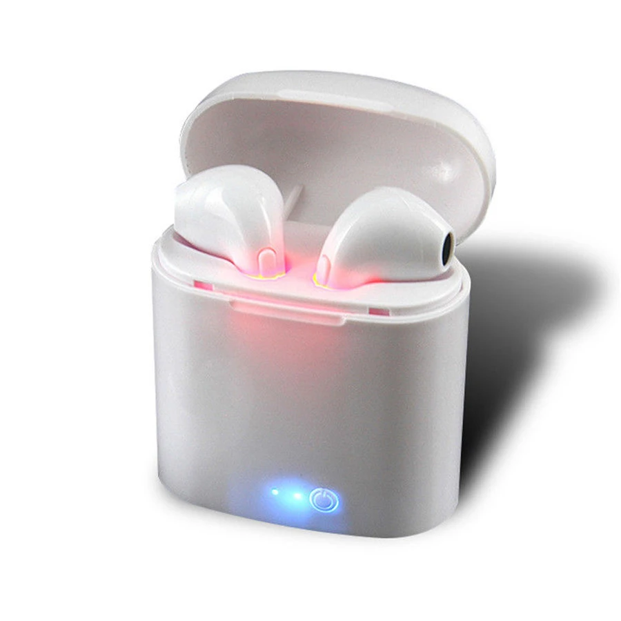 

New i7s Bluetooth Mini Double Earbuds Stereo Earphone i7s TWS Wireless Headsets with Charging box for iPhone Android Xiaomi