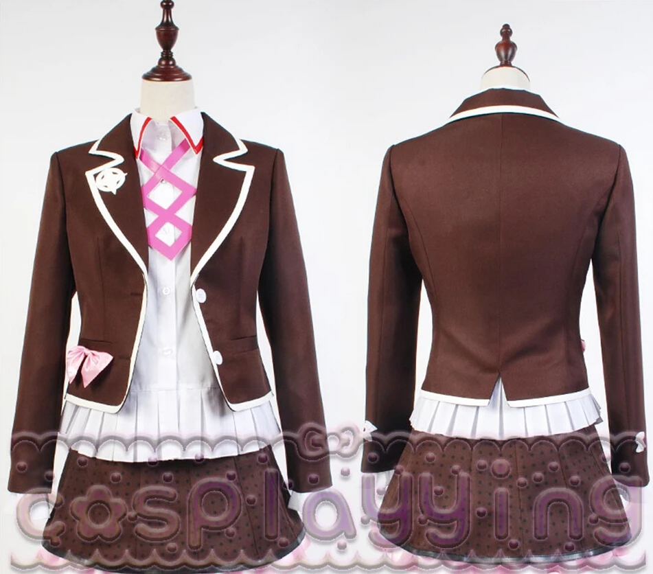 Косплей Zettai Zetsubo Shojo: Danganronpa еще один Episode Kotoko Utsugi костюм полный комплект униформы