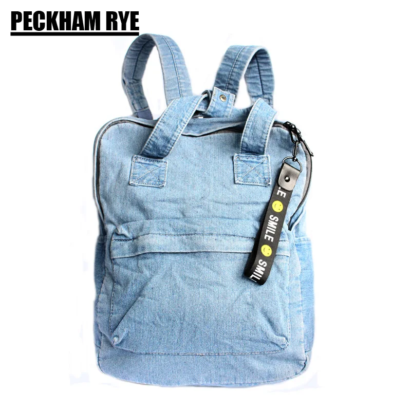 

Women Backpacks Denim Bookbag jeans School Bag For Teenager Girls Laptop Bag Rucksack Travel Bag Mochilas Femininas