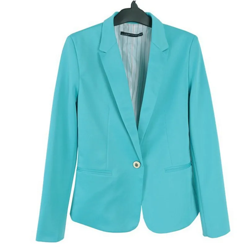 

7 colors long sleeve plus size women blazers 2018 spring summer women blazers and jackets workwear white blazer ladies coats xxl