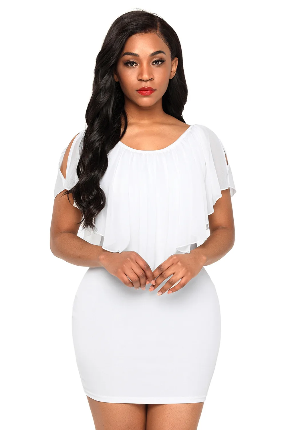 spring summer sexy women bodycon dinner party vestidos White black V