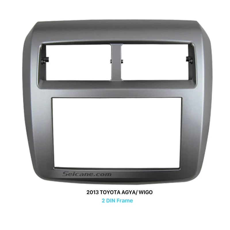 

Seicane Double Din Car Radio Fascia Audio Player Dash CD Trim Installation Kit for 2013 Toyota Agya Wigo