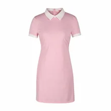 2017 Fashion New Women Dresses Turn-down Collar Casual Dress Elegant Short Sleeve Summer Dress Vestido LJ9076M