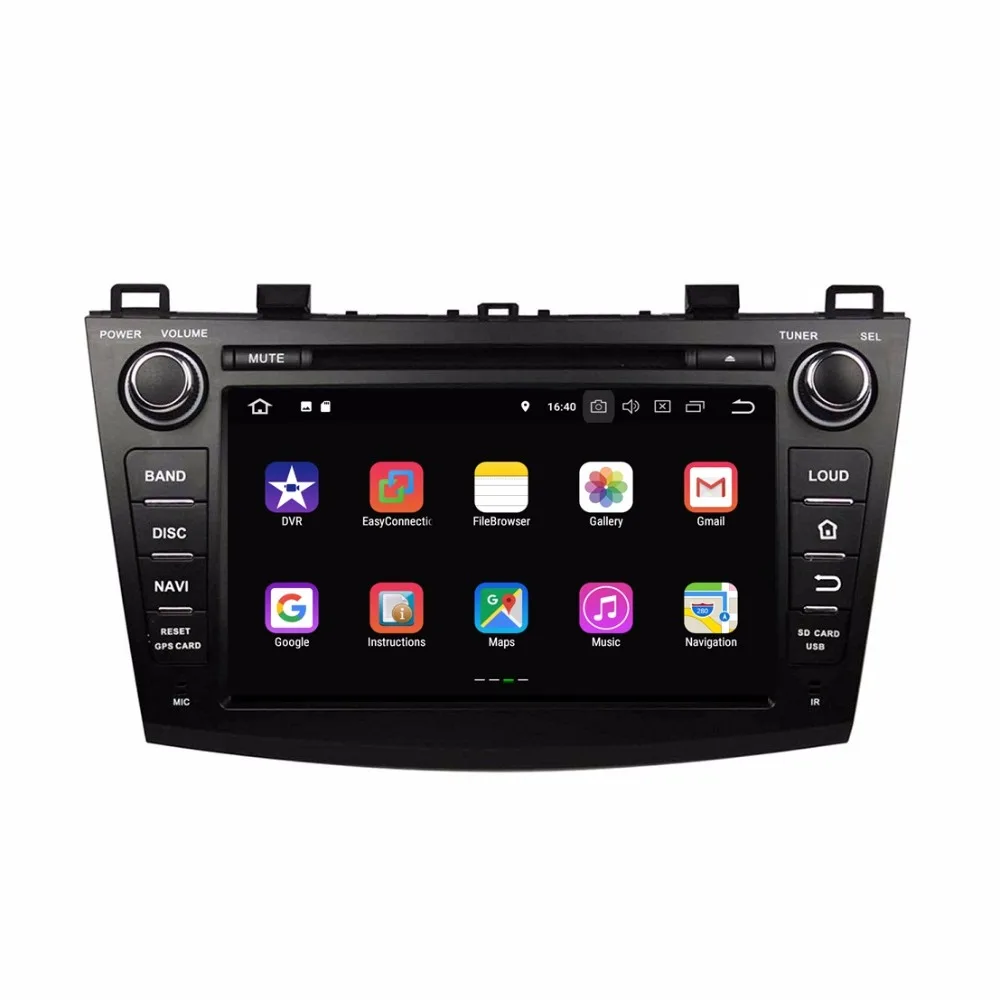 Sale 2GB RAM Quad Core 8" Android 8.1 Car Audio DVD Player for Mazda 3 2009-2012 With Car Radio GPS WIFI Bluetooth 16GB ROM USB DVR 1