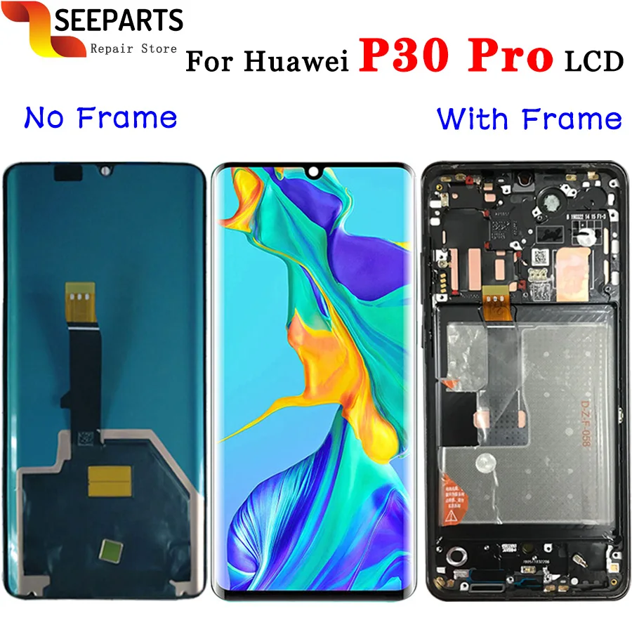 

Original Tested Huawei P30 Pro LCD Touch Screen Digitizer Assembly VOG-L04 VOG-L09 VOG-L29 Display For Huawei P30 Pro Display