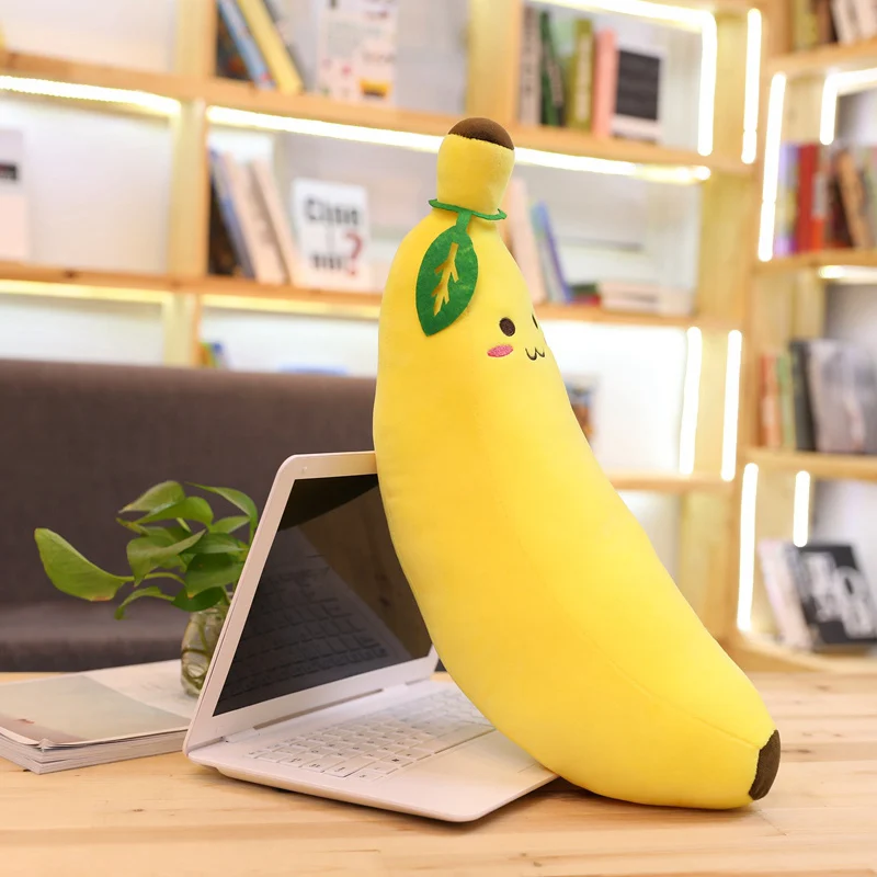 40/60/80CM Cartoon Banana Plush Toy Soft Plant Banana Pillow Super Soft Kids Toys Baby Kids Home Decoration Christmas Gift