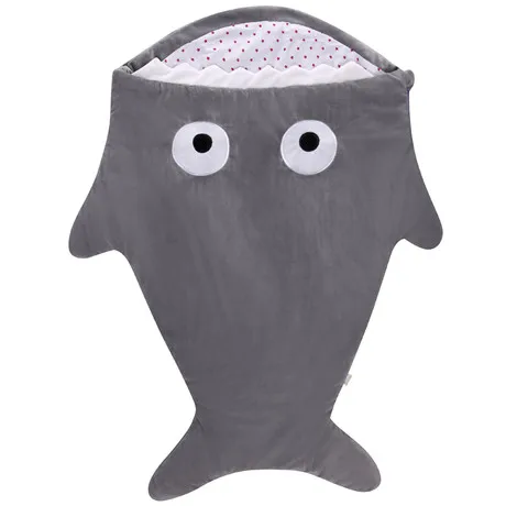 70*87 см многоцветные хлопковые Конверты в форме безопасные одеяла для младенцев украшения дома детские игрушки акула конверт для новорожденного продукты - Цвет: Deep Gray