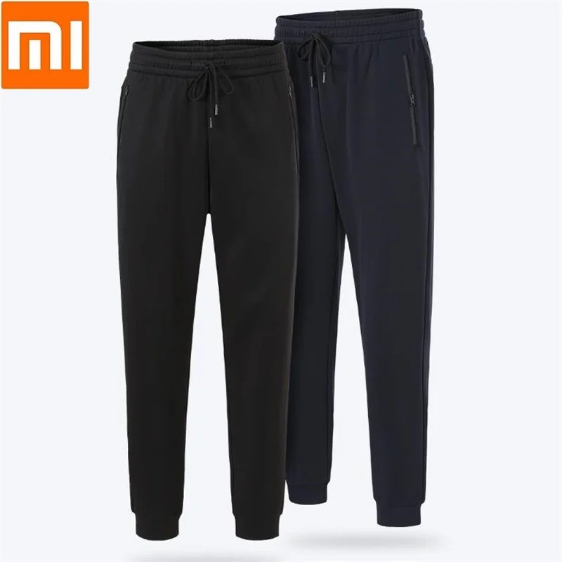 Xiaomi Uleemark мужские спортивные штаны для отдыха свободные штаны трикотажные мужские брюки высокая эластичная композитная ткань теплый флис антистатический 18