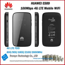 New Original Unlock LTE FDD 100Mbps HUAWEI E589 Portable 4G Wireless Router With Sim Card Slot And 4G LTE Wireless Router