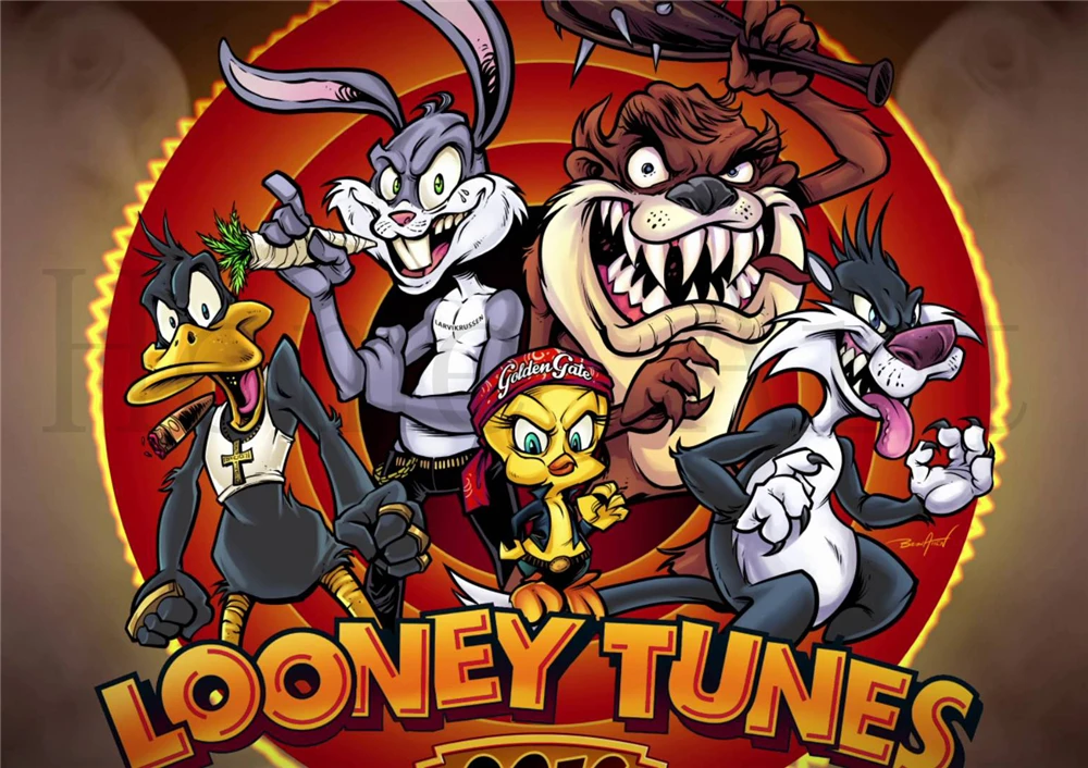 Постер Looney Tunes четкое изображение настенные наклейки украшение для дома хорошее