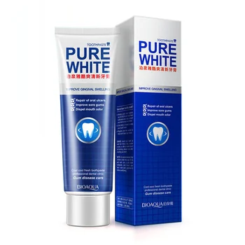 

2019 Hot Herbal Fresh Toothpaste Mint Whitening Remove Yellow Spots Unpleasant Smell Mouth and Improve Bleeding Gums TSLM1